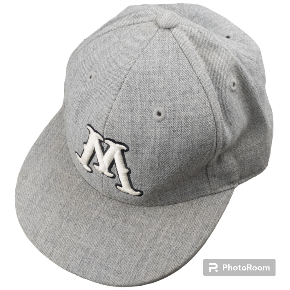 Moondoggies Cap Hat Surf Skate Gray & White Men's Wool Blend